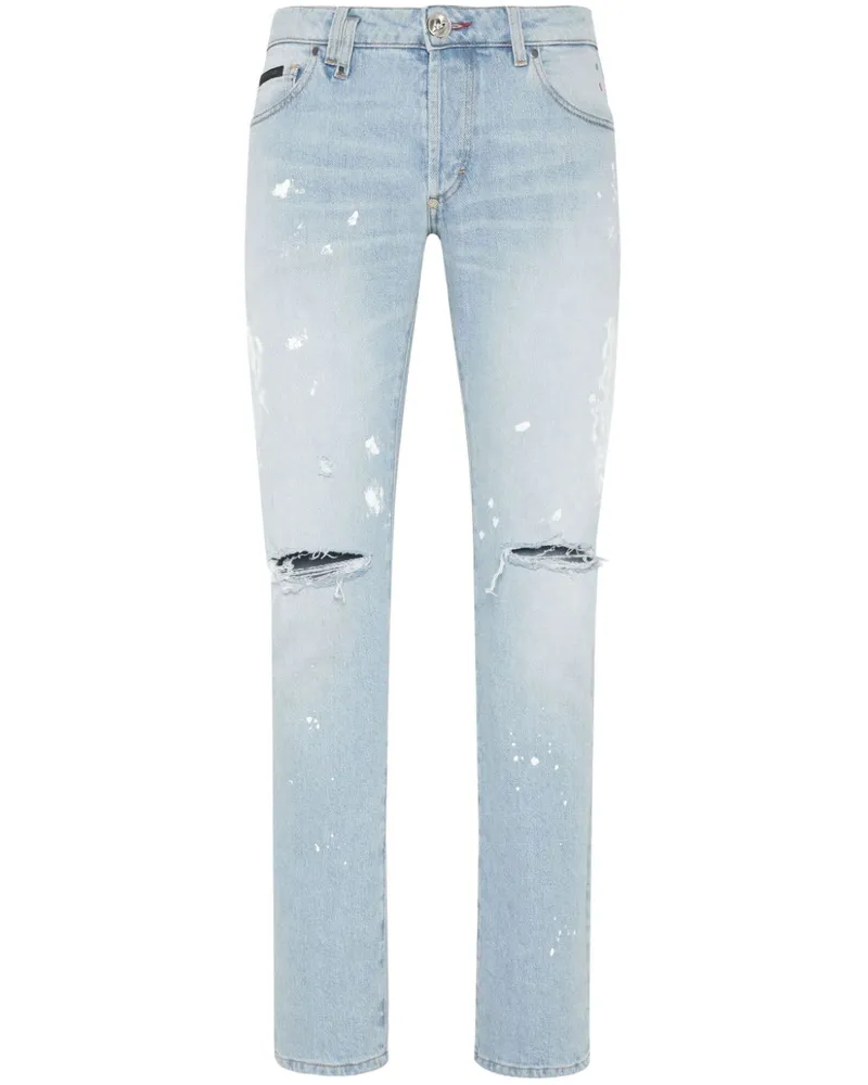 Philipp Plein Super Straight Jeans - Blau Blau
