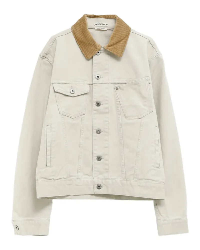 J.W.Anderson Jeansjacke mit Cordkragen - Nude Nude