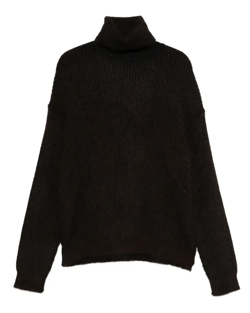 Uma Wang roll-neck ribbed sweater - Braun Braun