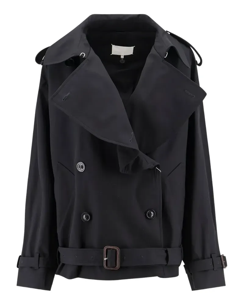 Maison Margiela belted double-breasted jacket - Schwarz Schwarz