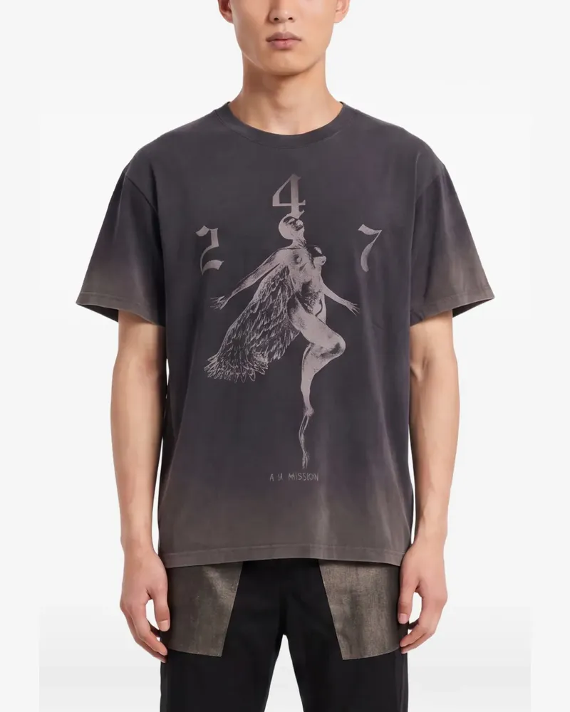 REPRESENT 247 Fallen Angel graphic T-shirt - Schwarz Schwarz