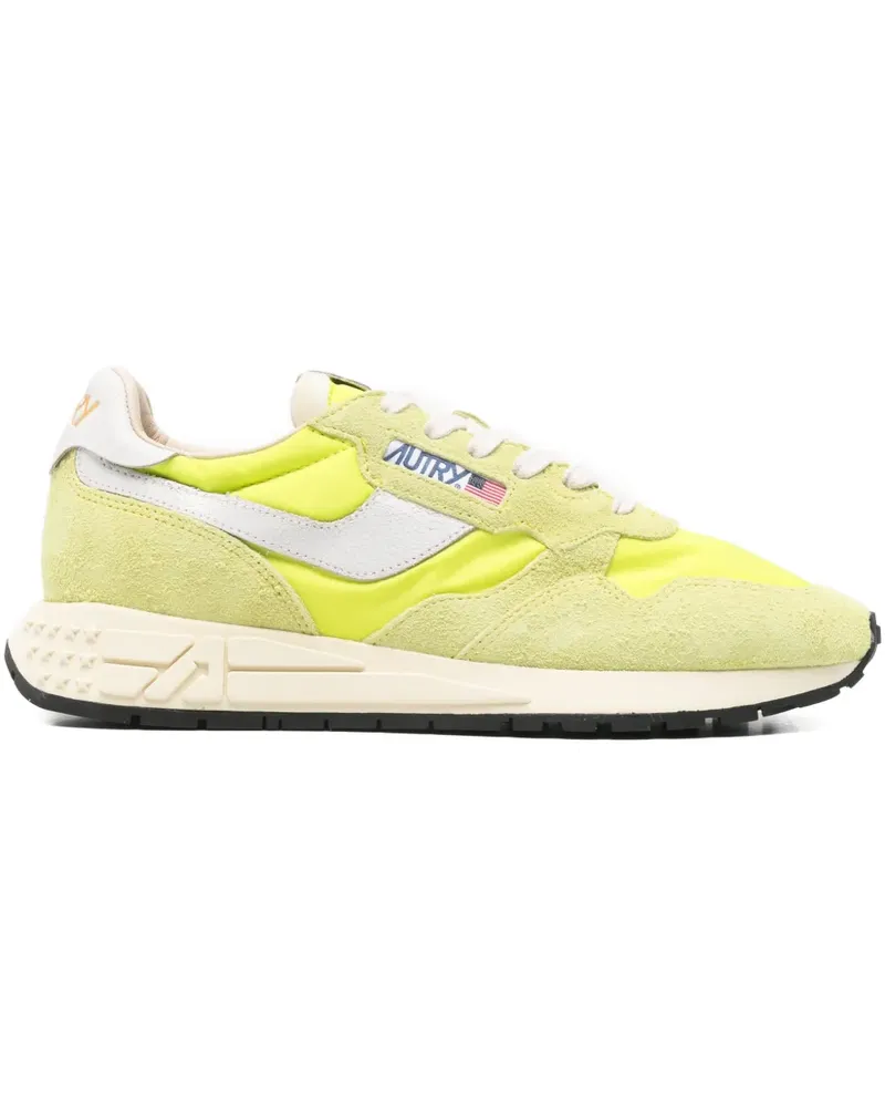 AUTRY logo-patch sneakers - Gelb Gelb