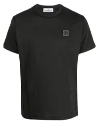 Stone Island T-Shirt mit Kompass-Patch Grau