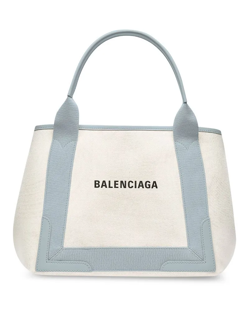 Balenciaga Shopper mit Logo-Print - Weiß Weiß
