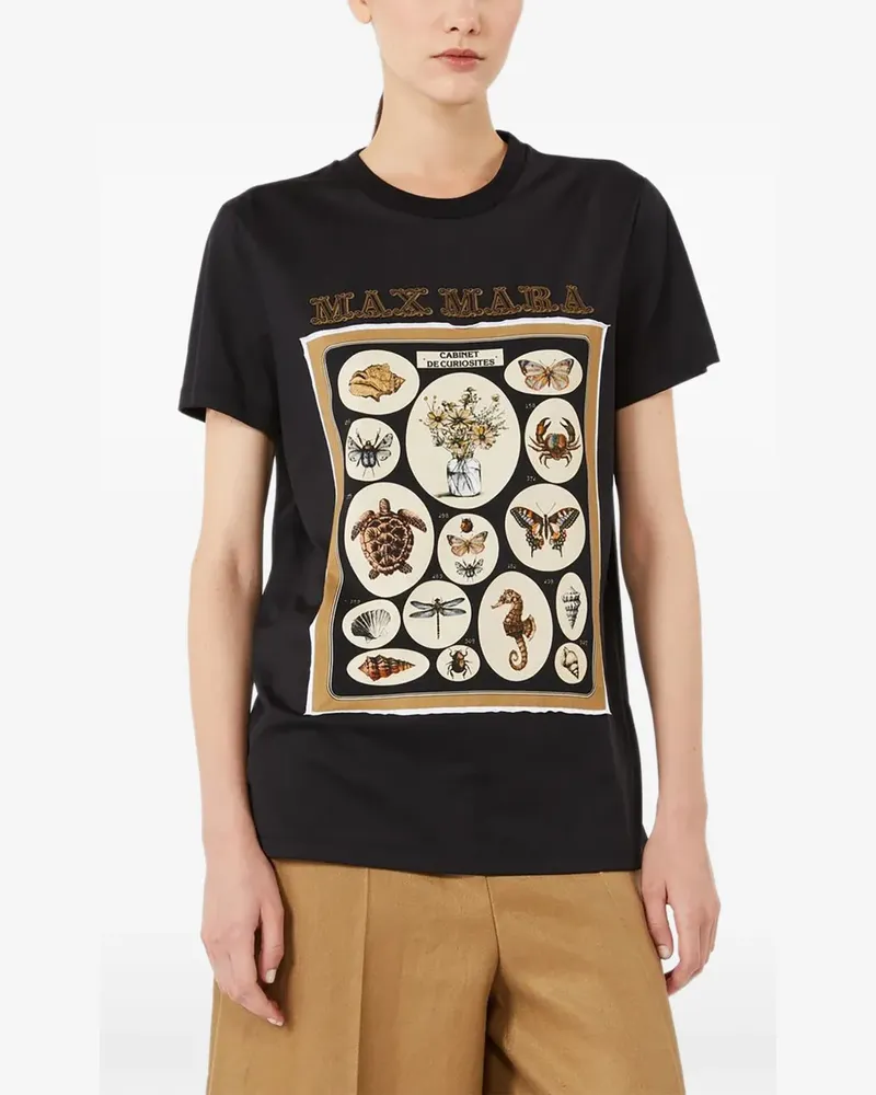 Max Mara Spadino graphic-print T-shirt - Schwarz Schwarz