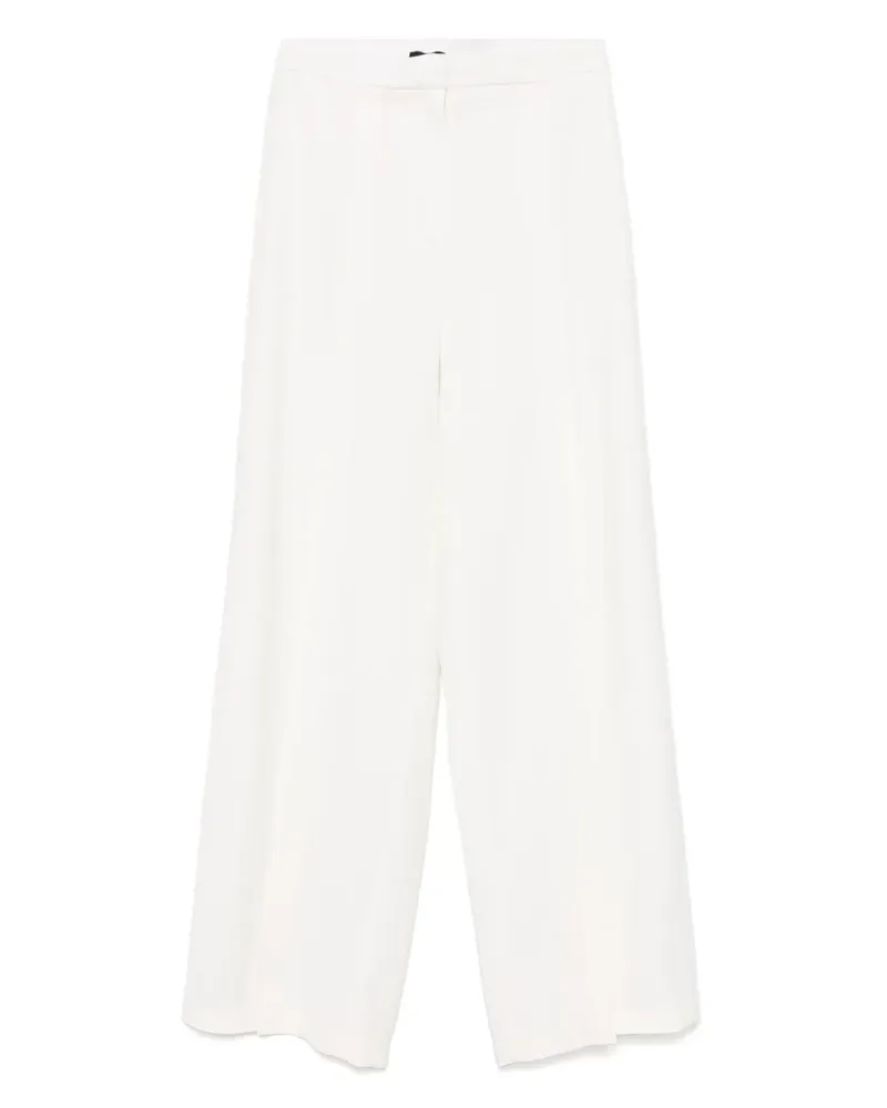 Thierry Mugler Palazzohose mit Schlitz - Weiß Weiß