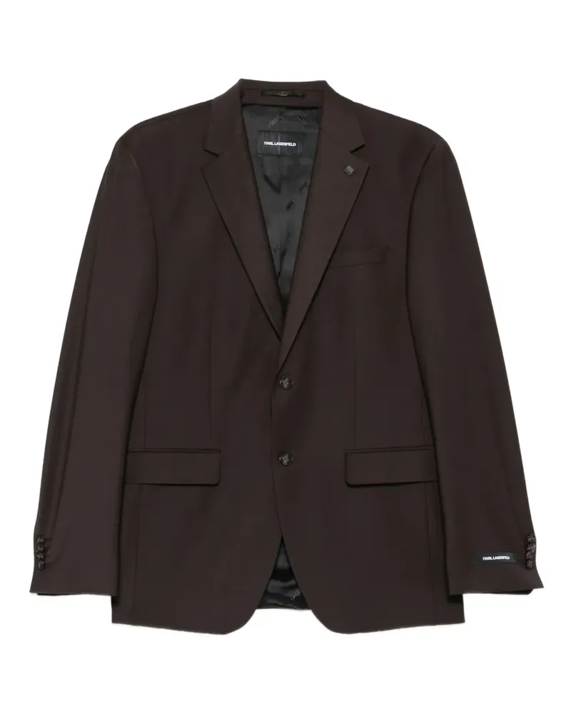 Karl Lagerfeld buttonned blazer - Braun Braun