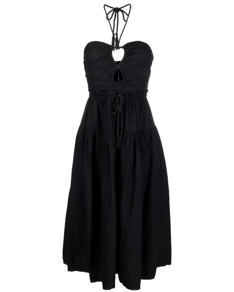 Ulla Johnson Ella Neckholder-Midikleid Schwarz