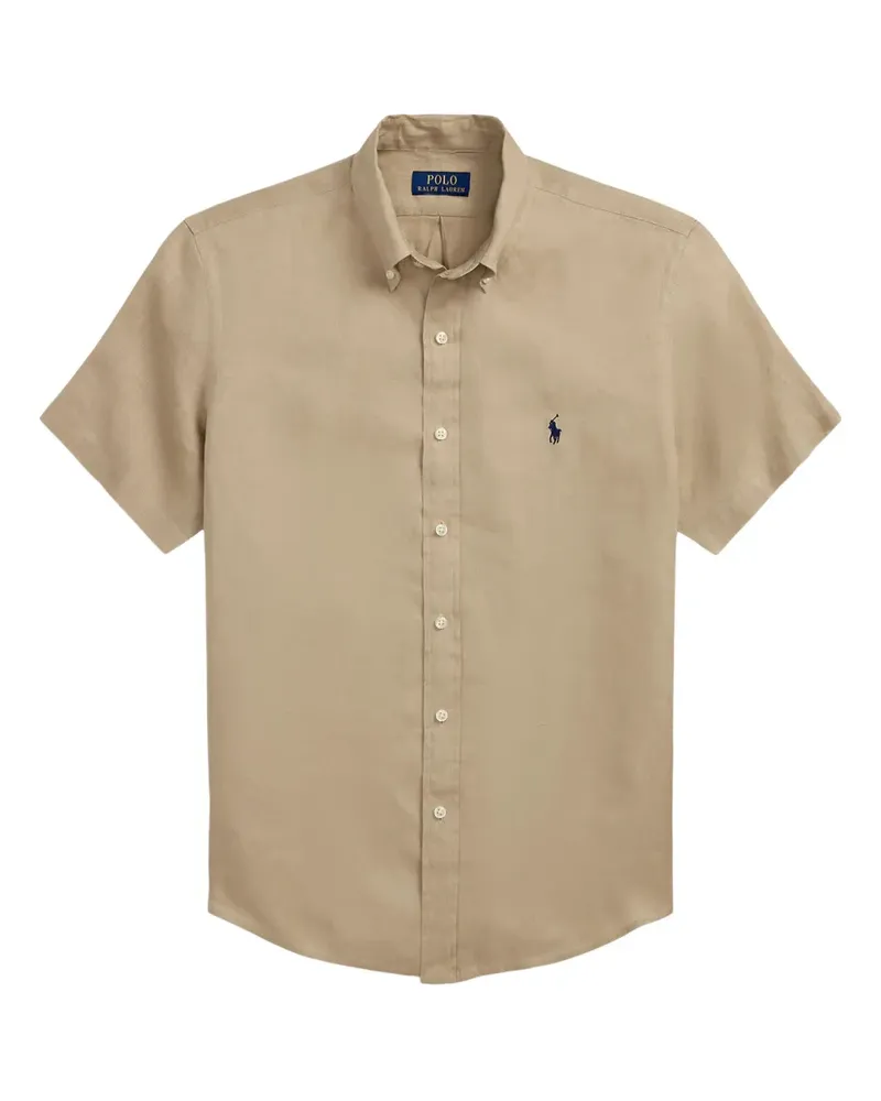 Ralph Lauren Hemd aus Leinen - Nude Nude