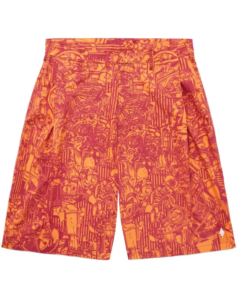 Marcelo Burlon | County of Milan AOP Bermudas - Orange Orange