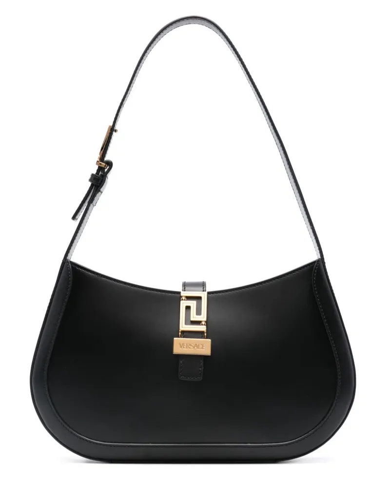 Versace Greca Goddess Hobo Schultertasche - Schwarz Schwarz