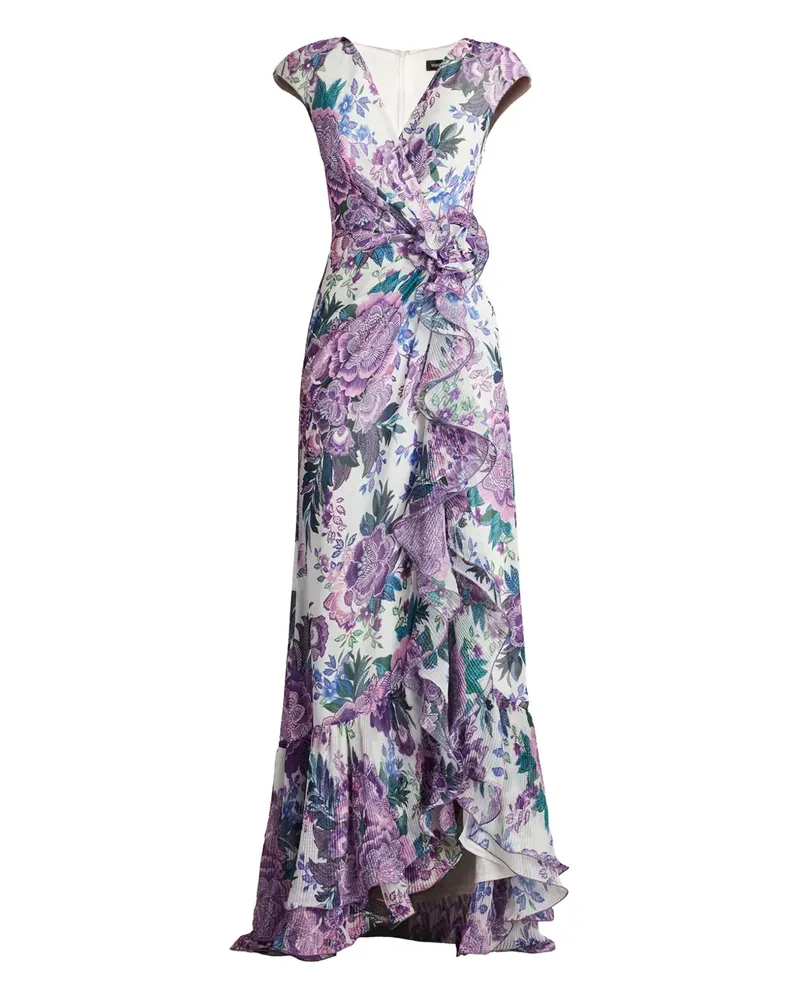 Tadashi Shoji Kleid mit Blumen-Print - Weiß Weiß