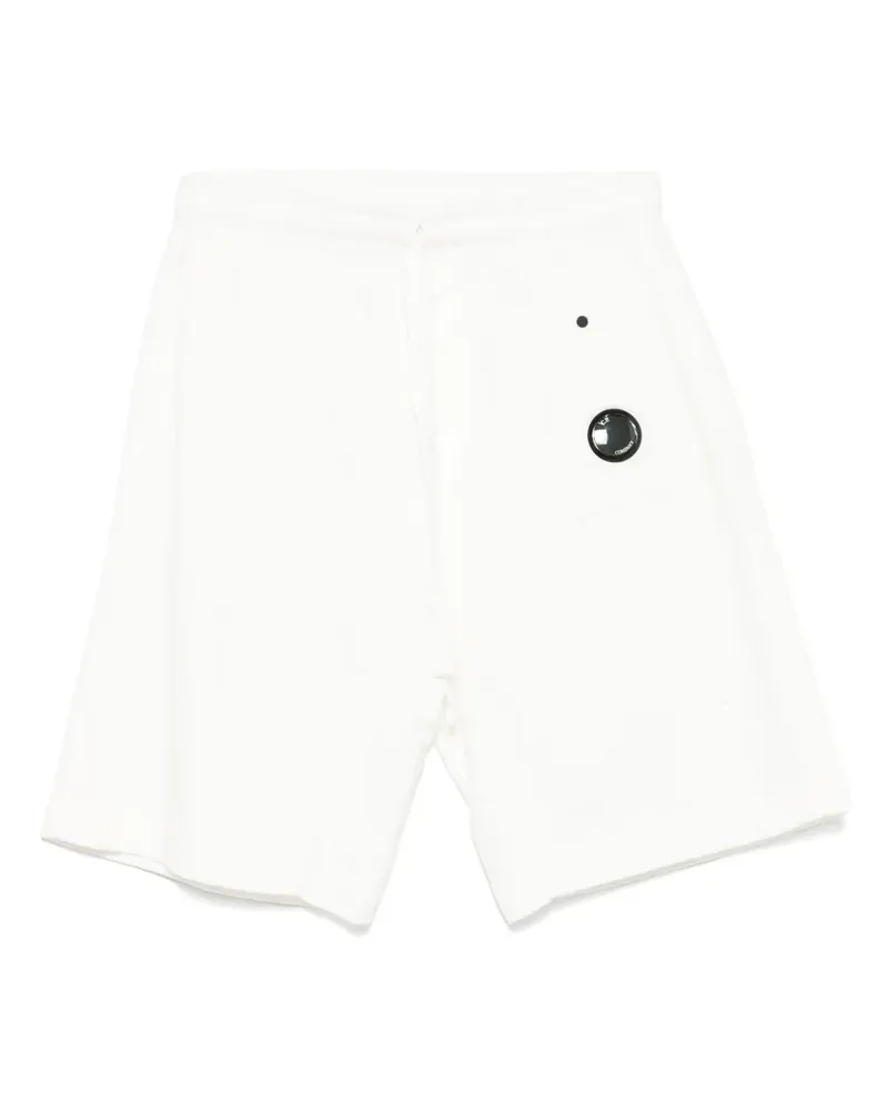 C.P. Company Joggingshorts mit Linsen-Detail - Weiß Weiß