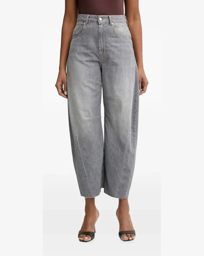 HAVEONE Ausgeblichene Barbara Jeans im Rohschliff - Grau Grau