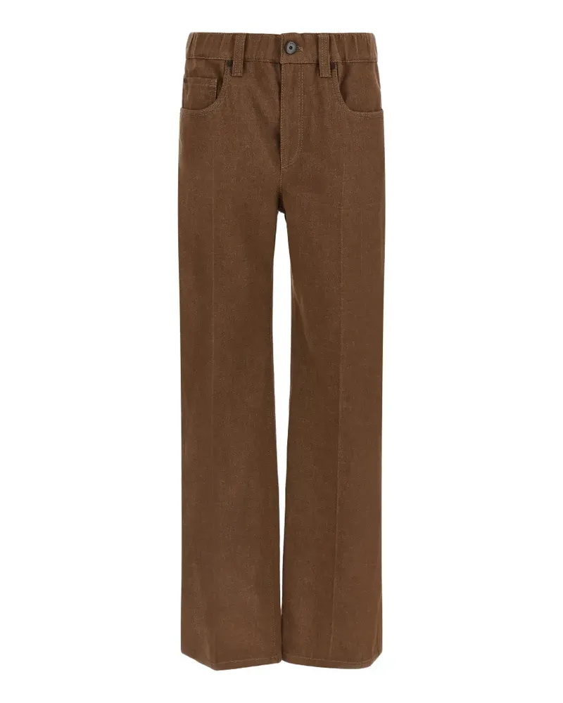Brunello Cucinelli Monile garment-dyed jeans - Braun Braun