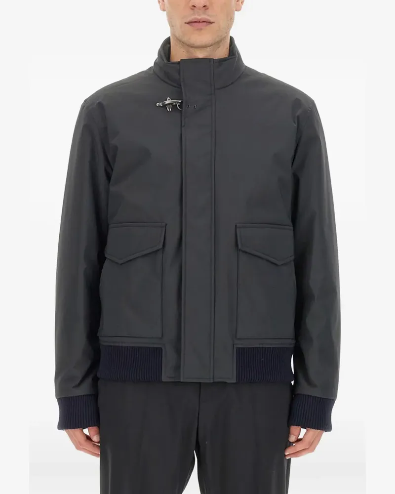 Fay front flap pockets bomber jacket - Grau Grau