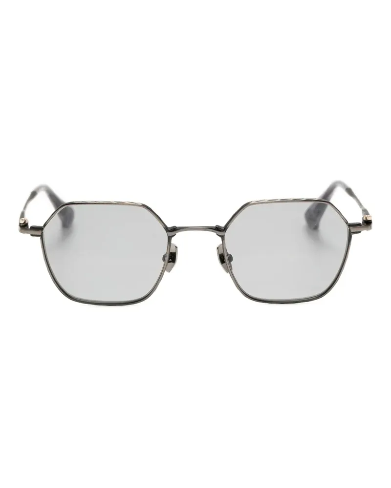 Yohji Yamamoto geometric-frame sunglasses - Grau Grau