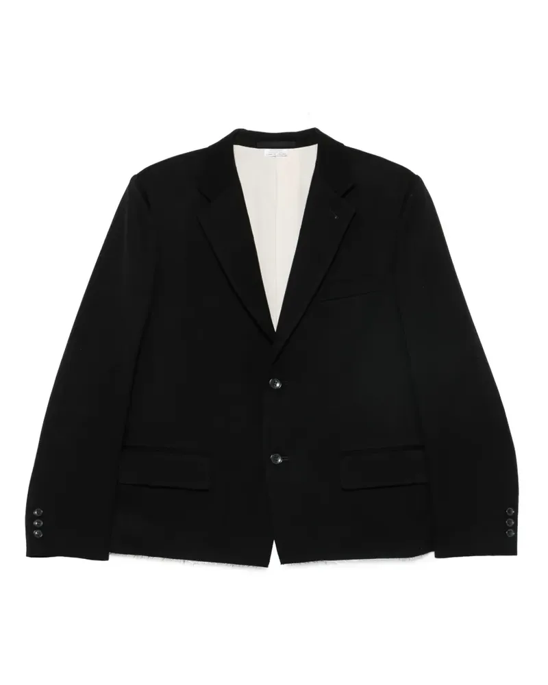 Comme des Garçons frayed single-breasted blazer - Schwarz Schwarz