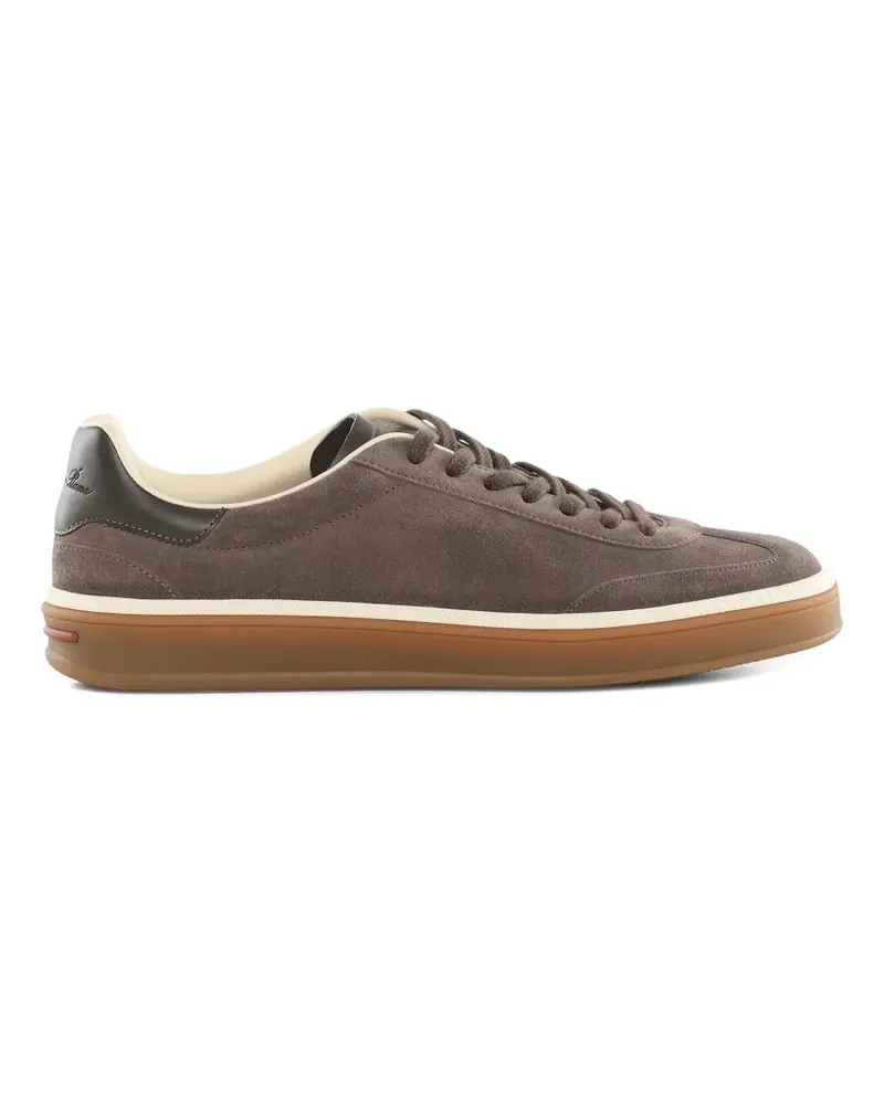 Loro Piana Walk suede lace-ip sneakers - Grau Grau