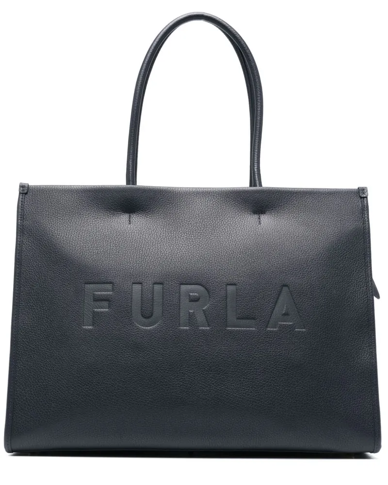 Furla Shopper mit Logo-Prägung Blau