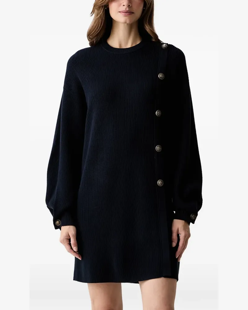 Liu Jo Strickkleid mit Schmuckknöpfen - Blau Blau
