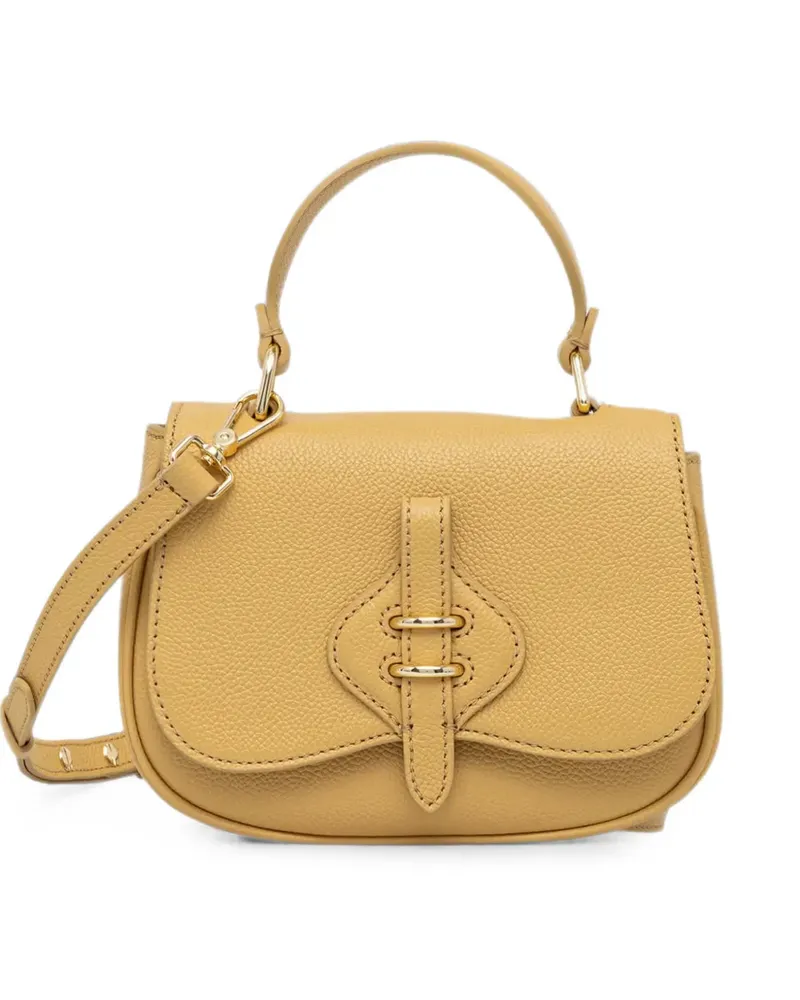 Coccinelle Schultertasche aus gekörntem Leder - Gelb Gelb