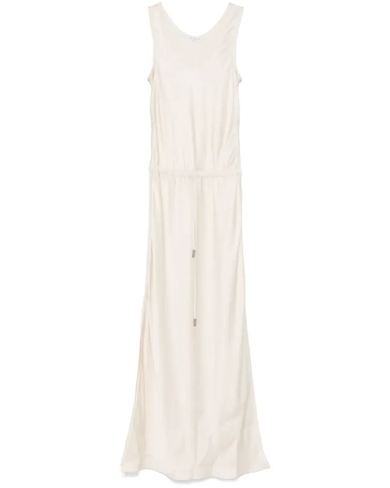 Brunello Cucinelli Maxikleid aus Satin - Nude Nude