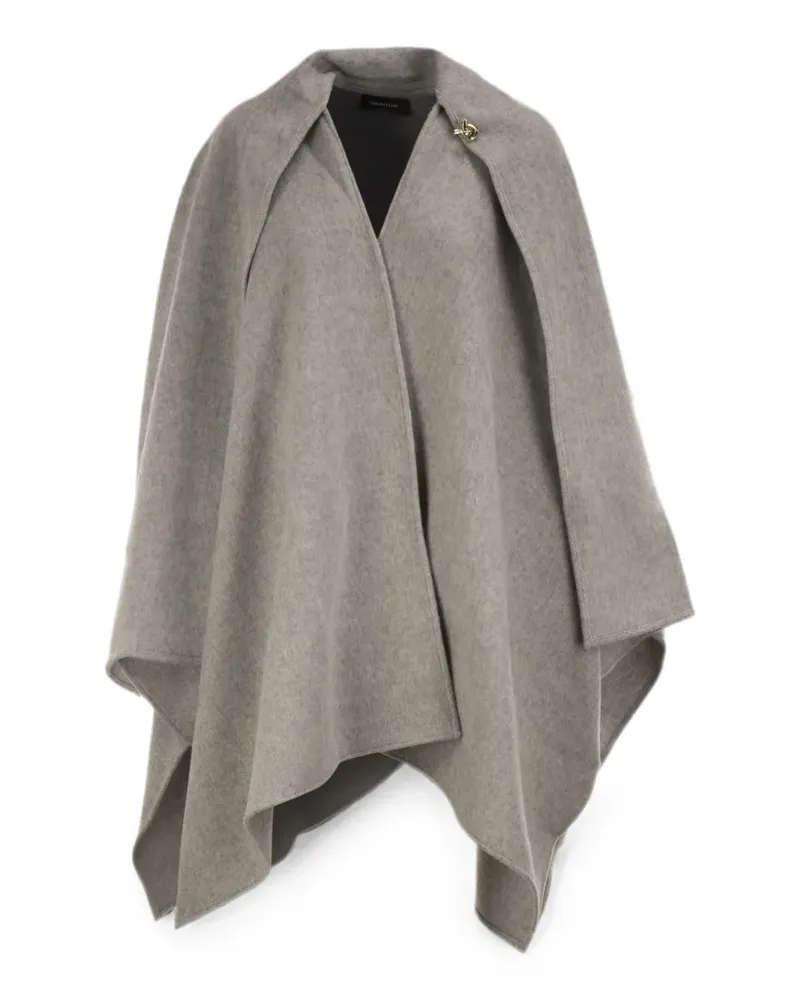 Fabiana Filippi scarf-detail cape - Grau Grau