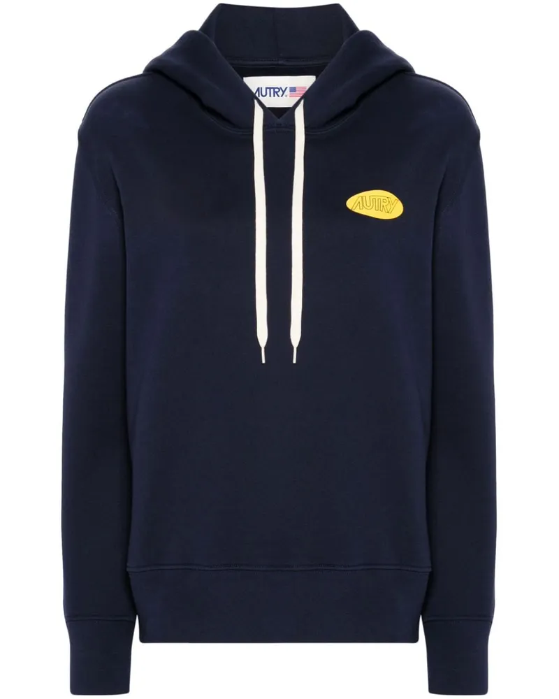 AUTRY Hoodie mit Logo-Print - Blau Blau