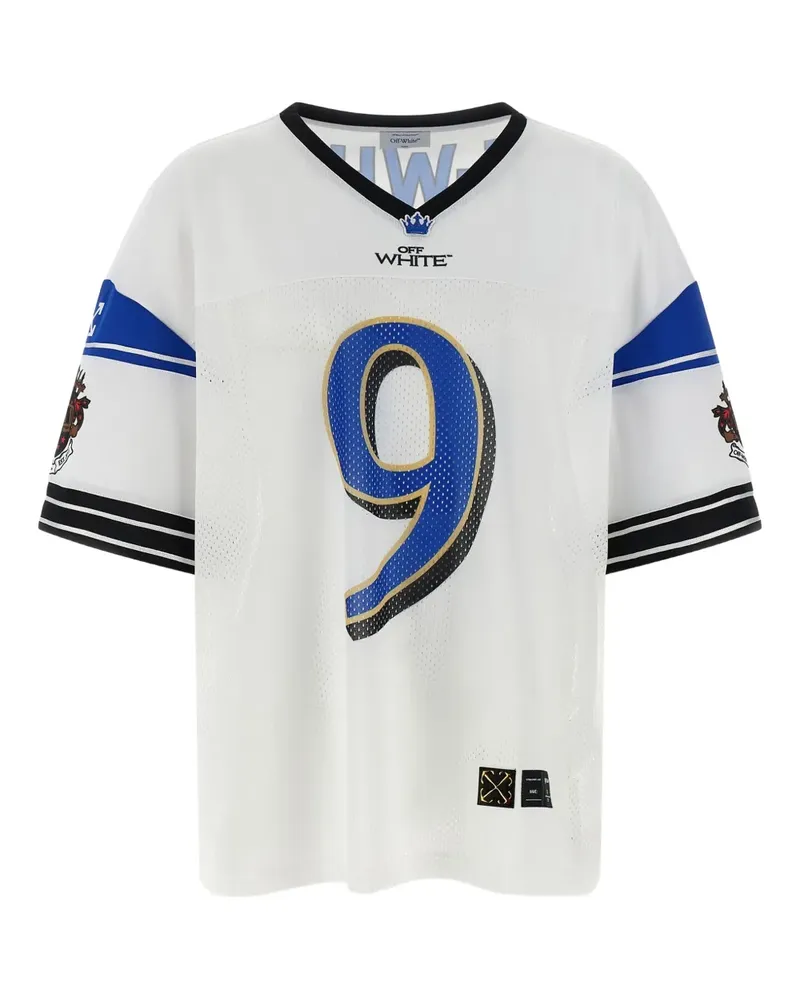 OFF-WHITE Footballtrikot mit V-Ausschnitt - Weiß Weiß