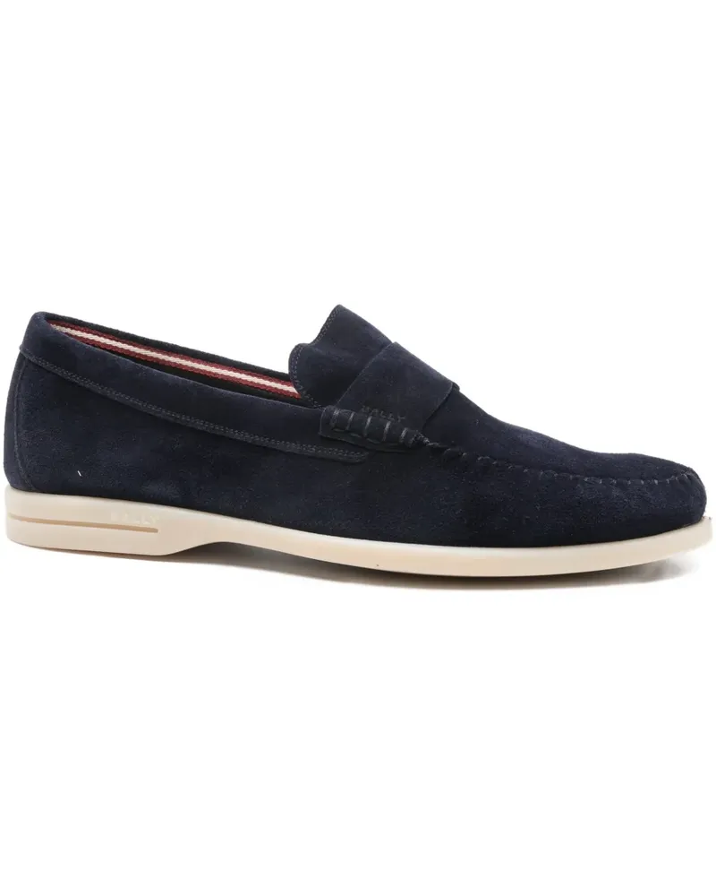 Bally Penny-Loafer aus Wildleder - Blau Blau