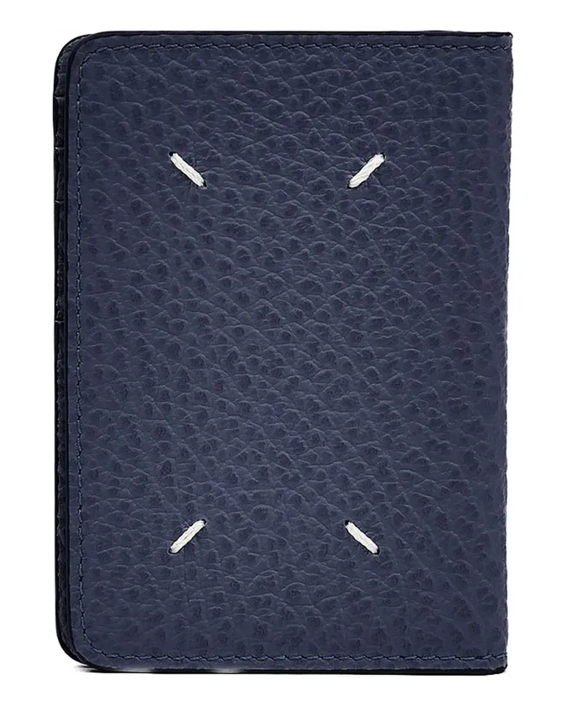 Maison Margiela Kartenetui mit Prägung - Blau Blau