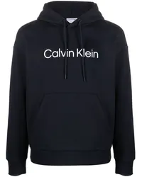 Calvin Klein Hoodie mit Logo-Print Blau