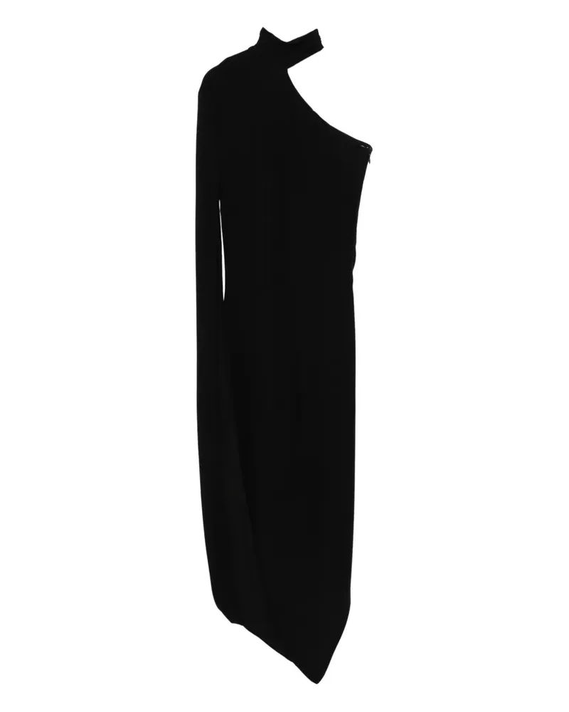 Alexander Wang asymmetric midi dress - Schwarz Schwarz