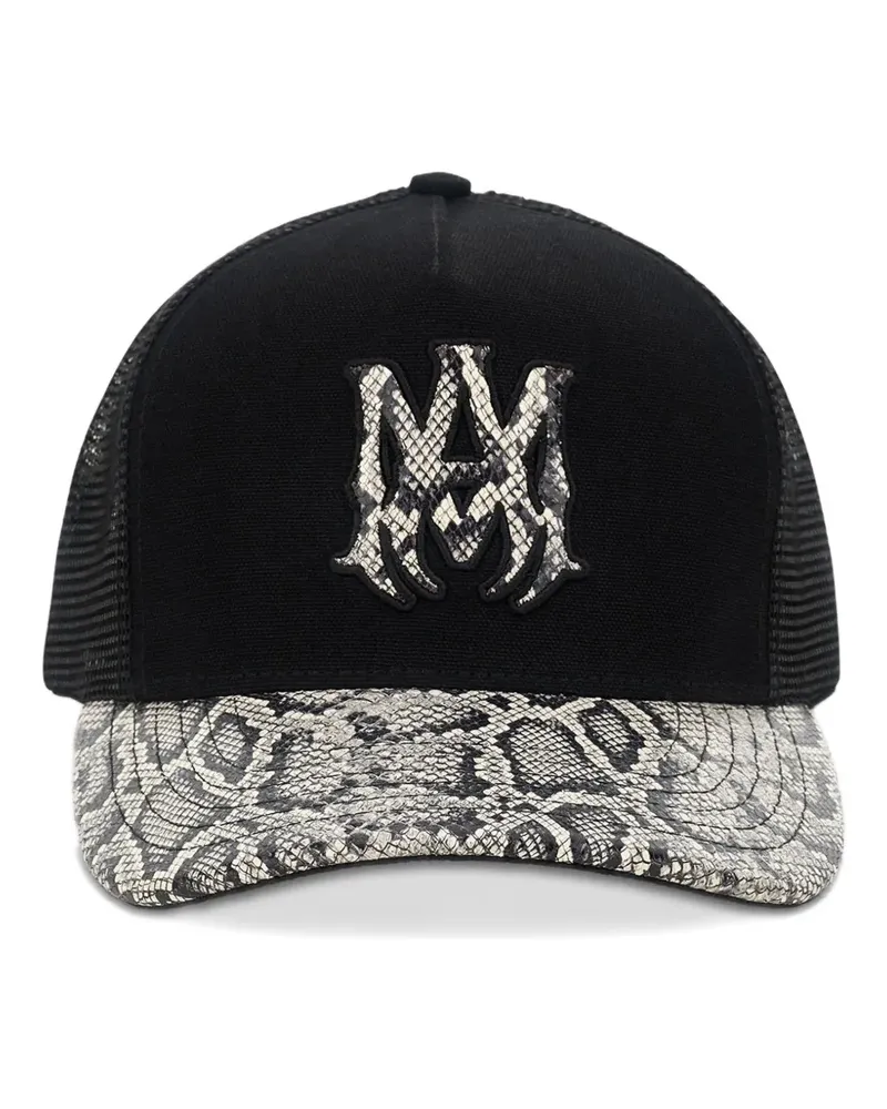 Amiri Baseballkappe mit Schlangen-Motiv - Schwarz Schwarz