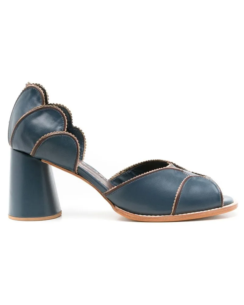 Sarah Chofakian Pattrice Sandalen 65mm Blau