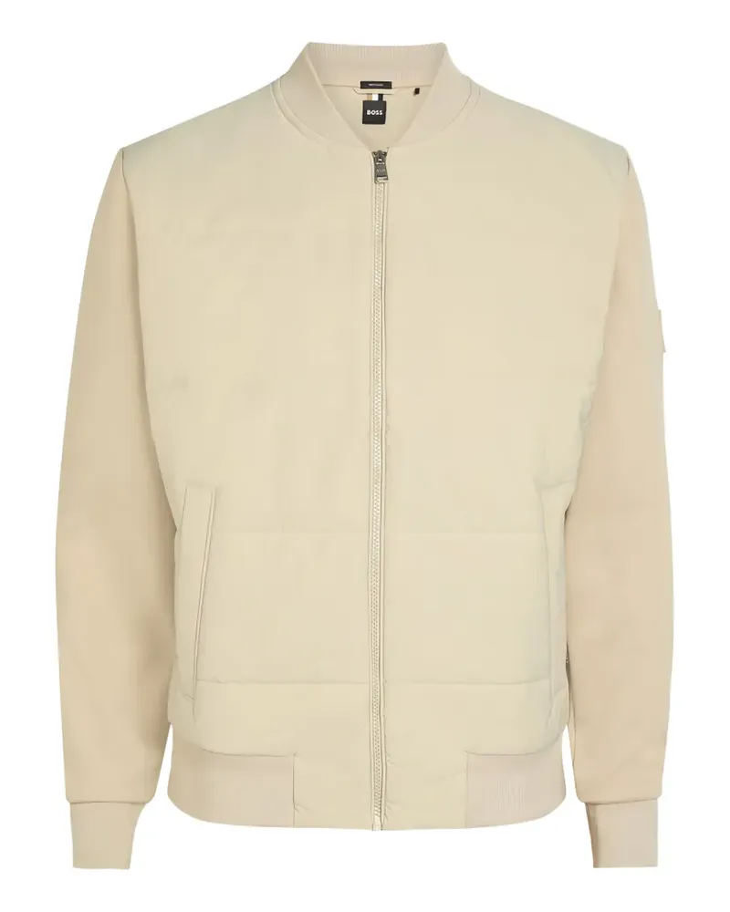 HUGO BOSS zip-up bomber jacket - Nude Nude