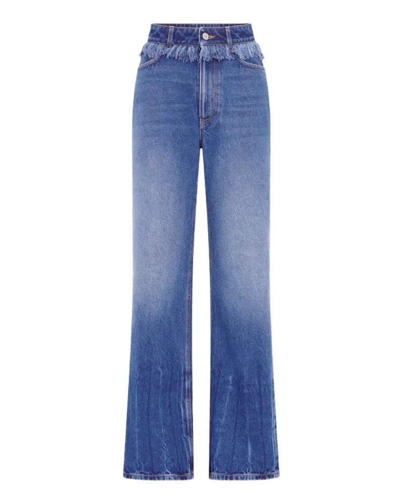Paco Rabanne Jeans mit Fransen - Blau Blau