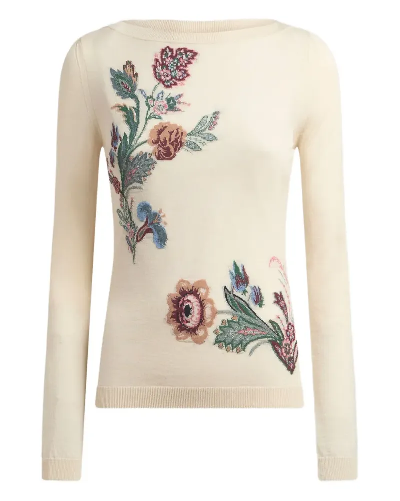 Etro Pullover aus Blumenjacquard - Nude Nude