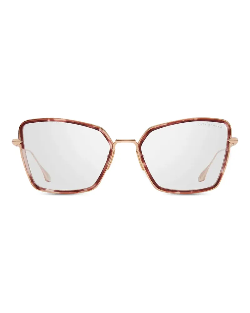 DITA BEHCKA Brille mit eckigem Gestell - Braun Braun