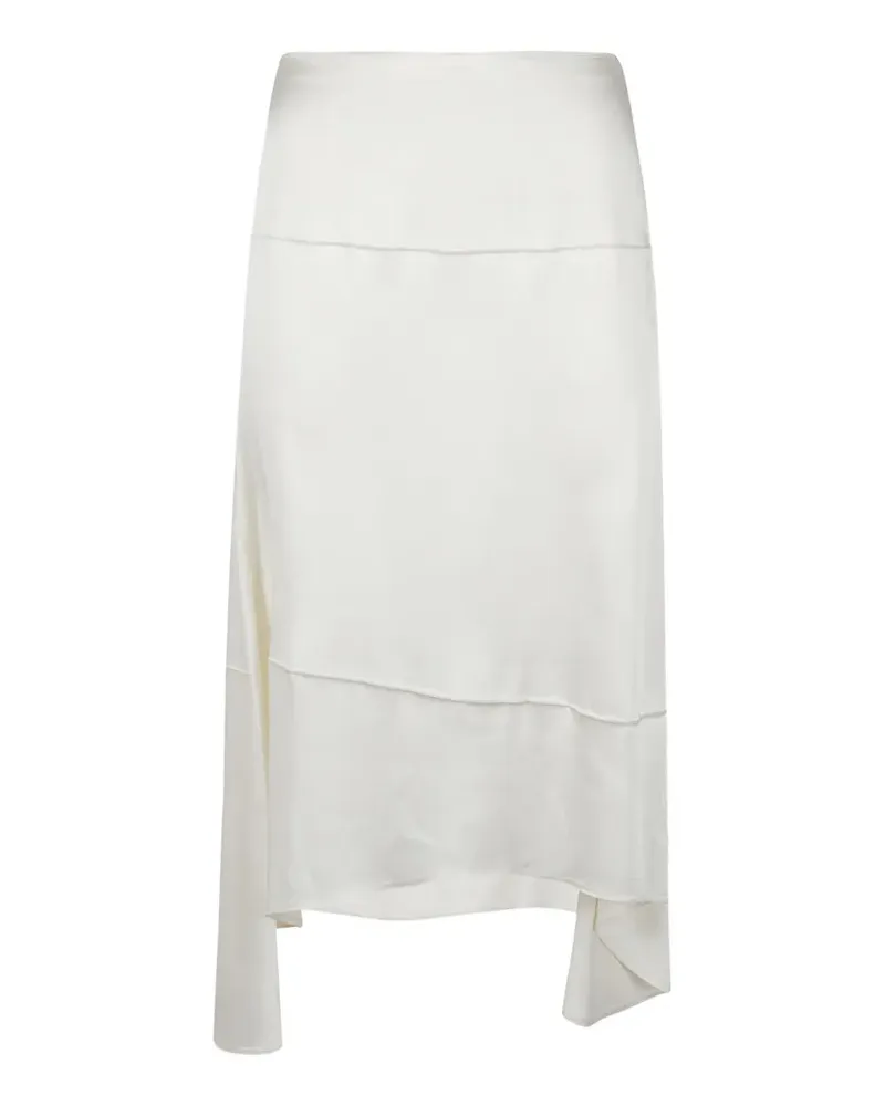 Victoria Beckham panelled asymmetric skirt - Weiß Weiß