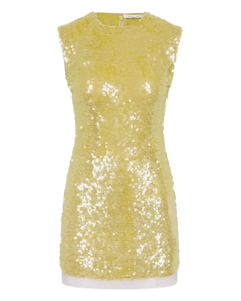 Rachel Gilbert Kaia Minikleid mit Pailletten - Gelb Gelb