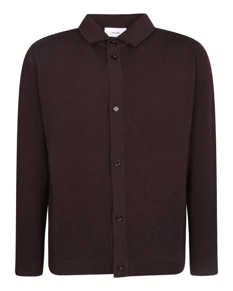 LARDINI Geknöpfter Cardigan - Braun Braun