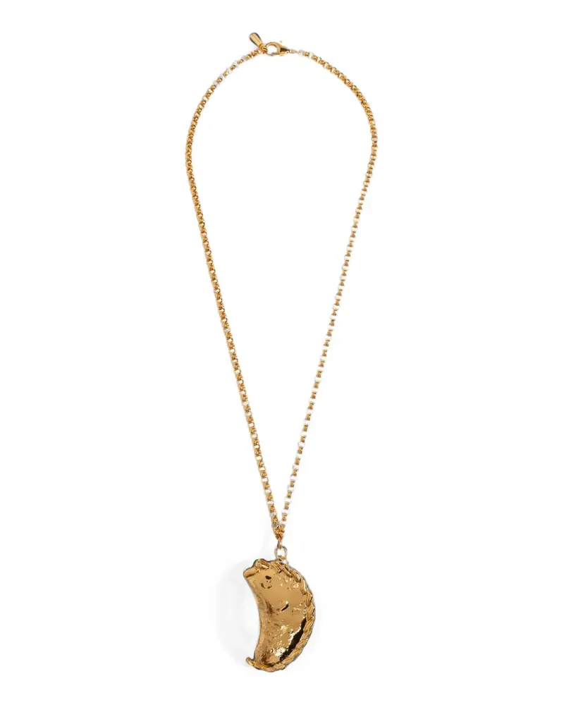 Moschino pendant-detail necklace - Gold Gold