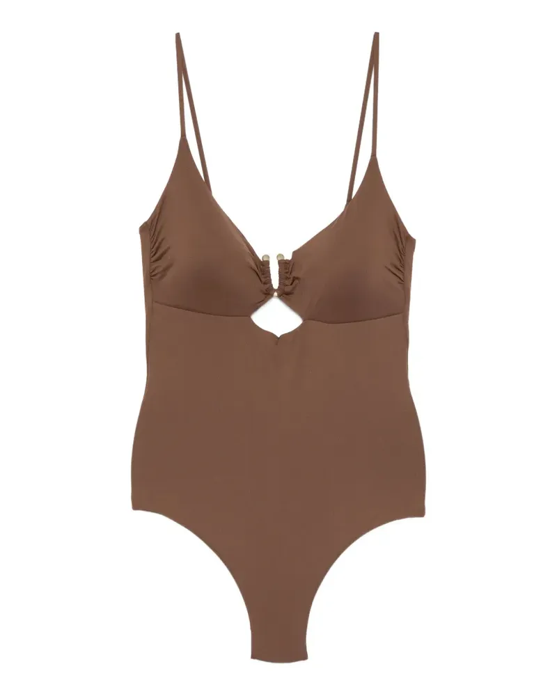 FISICO-Cristina Ferrari cut-out swimsuit - Braun Braun