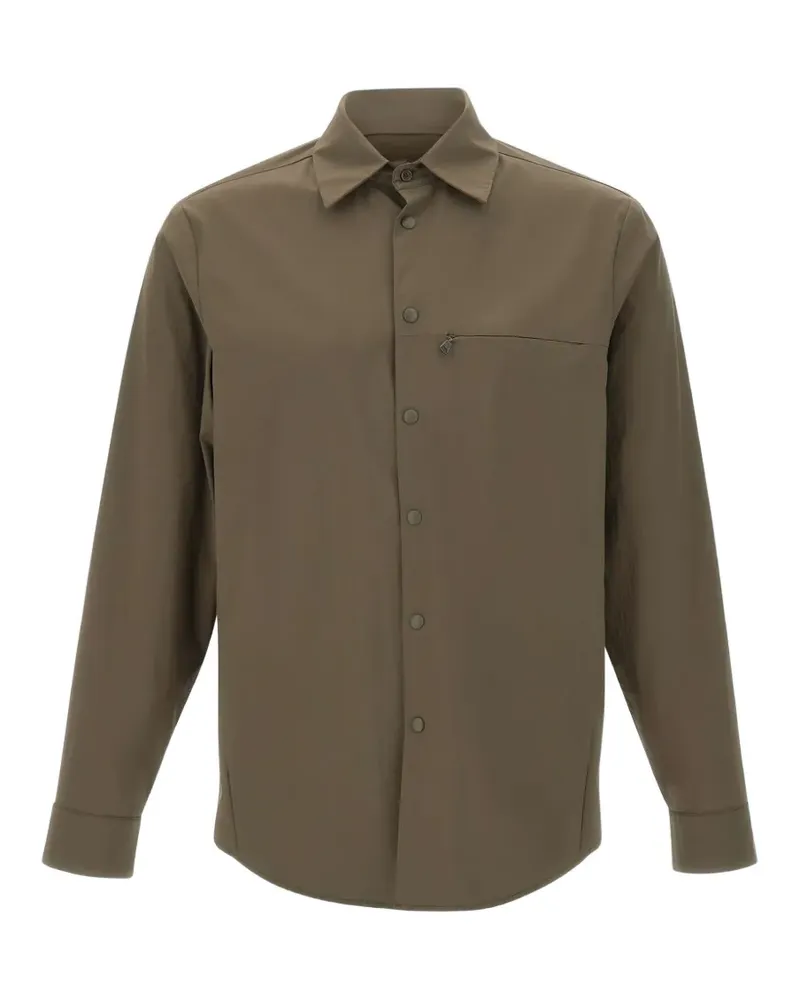ASPESI snap-button shirt - Grün Grün