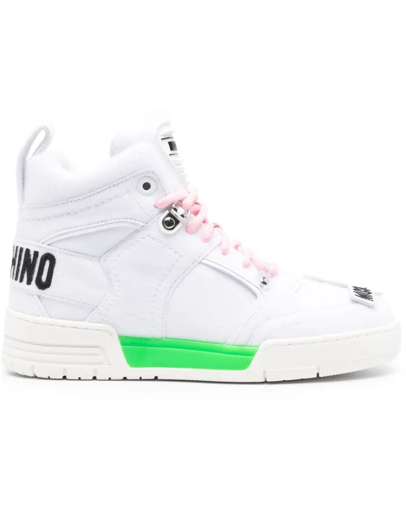 Moschino Kevin High-Top-Sneakers Weiß