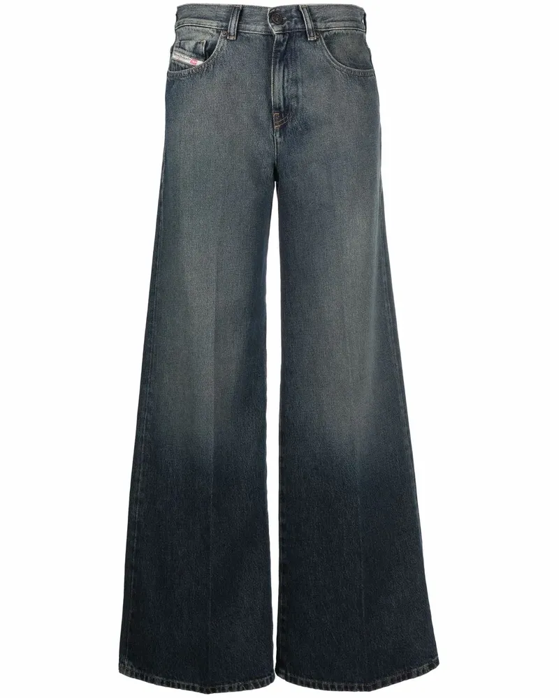Diesel 1978 Schlagjeans mit hohem Bund - Blau Blau