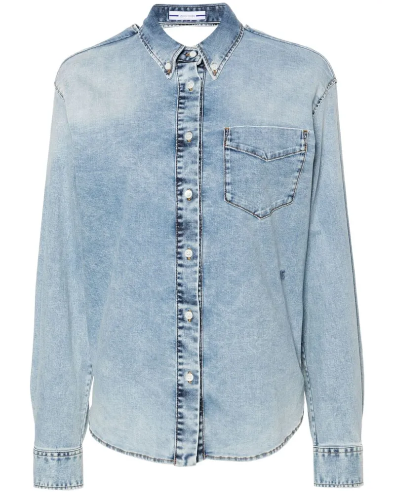 Jacob Cohën Jeanshemd mit verdrehtem Design - Blau Blau