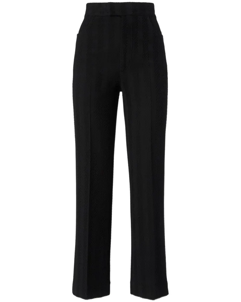 Missoni Gerade Hose mit Zickzackmuster - Schwarz Schwarz